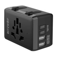 adaptador de viaje blitzwolf bw-ta1 4 en 1 2xusb  c  pd 20w