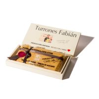 turron de jijona gourmet 74 en caja de madera a color -
