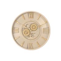 reloj pared hierro cristal 60x8x60 movimiento
