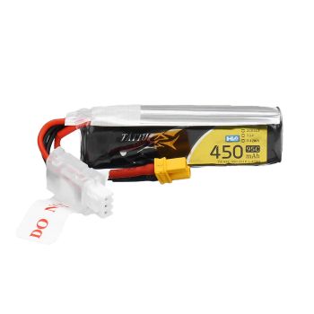 Batería de Lipo de 7.6V 450mAh 95C 2S HV 4.35V Tattu con conector XT30 para Eachine Betafpv Drone FPV Racing Drone