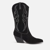 steve madden womens walkover embellished suede western boots - uk 4