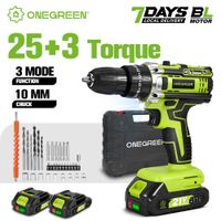 taladro percutor electrico inalambrico onegreen 253 con 3 modos y 2 velocidades destornillador para trabajar la madera herramienta electrica compatible con bateria makita