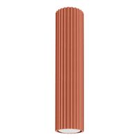 lampara de techo ocre rojo aluminio alt 7 cm