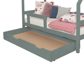 Cajón De Cama Buddy 120 X 180 - Verde Salvia