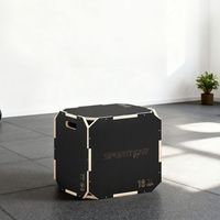 cajon pliometrico sportnow madera contrachapada51x48x41 cmnegro
