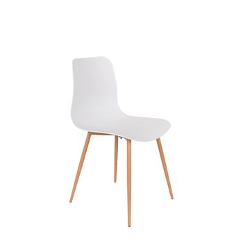 Silla de polipropileno blanco