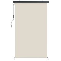 outsunny toldo enrollable sin cordon toldo enrollable para exterior con proteccion uv y resistente al agua para porche balcon o cenador 250 x 160 cm blanco crema   aosom espana