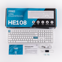 teclado para juegos inalambrico de triple modo epomaker he108 con diseno ansi estadounidense sonido nitido y ajustable compatible con socddks y con un gatillo ajustable de 0005 mm