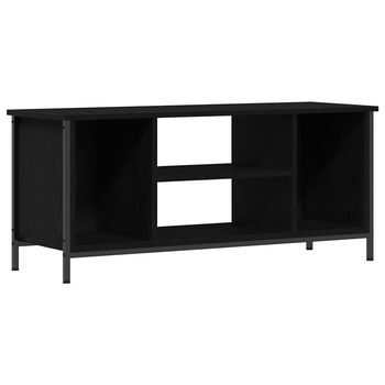 Gabinete De Tv Roble Negro 102 X 35 X 45 Cm Vidaxl
