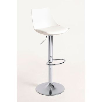 Pack 4 Taburetes Nery De Polipiel 104*41*35 Cm - Blanco