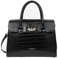 lancaster bolso de mano bolso de mano con solapa y cierre exotic croco para mujer
