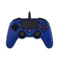 nacon compact controller wired para ps4 pc azul