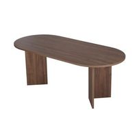 mesa de comedor de madera sabella 200 x 90 x 75 cm - nogal