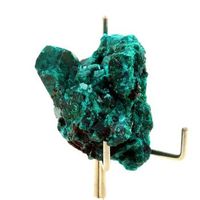 dioptasa - piedra natural de la republica del congo mindouli - cristal verde esmeralda piedra preciosa 1085 ct - certificado de autenticidad