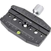 lanxire abrazadera rapida 110mm compatible arca-swiss soporte placa rapida aluminio para cabezal tripode monopie