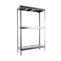 estanteria media carga sin tornillos simonforte 1504-3 con bandejas metalicas galvagalva 2000x1500x450 mm