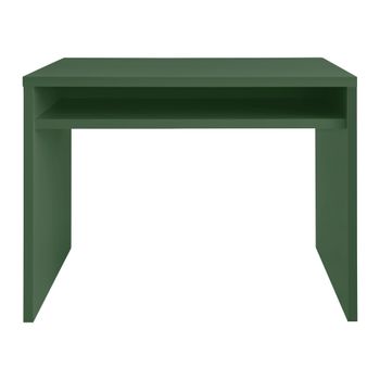 Escritorio con almacenamiento verde