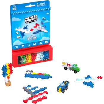 PLUS PLUS – Bloque de Actividad Infantil Transporte, Aviones, Barcos | 125 Piezas | Juego de construcción Infantil a Partir de 5 años | Juguete Educativo