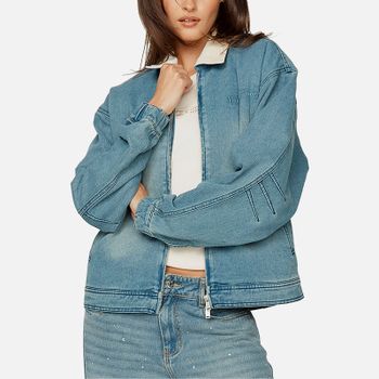House of Sunny Wu Denim Boxy Jacket - L