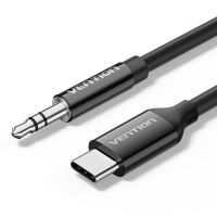 cable de audio vention bif usb-c a jack 35 mm negro 1m