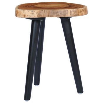 Mesa De Café - Mesa De Centro De Madera Maciza De Teca 40x45 Cm