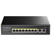 switch strong sw8010poe 8 puertos gigabit poe 2 uplink vlan alto rendimiento