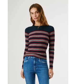 Pepe Jeans para mujer. PL7000006 Jersey Clarisse marino (XS), Casual, Viscosa
