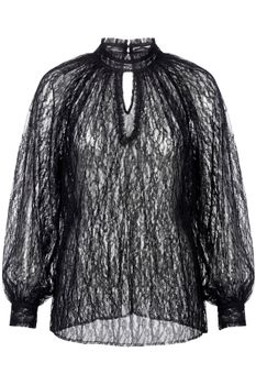blusa de encaje black xl