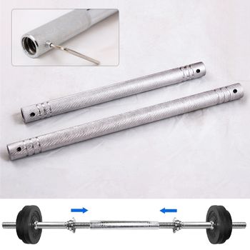 Varilla de conector de mancuernas de acero ajustable para gimnasio en casa, barra de extensión de barra de 25mm, accesorio de entrenamiento de levantamiento de pesas de 30cm/40cm/50cm