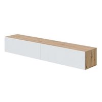 muebles tv de comedor kaway color roble nodi y blanco artik 35x180x28 cm