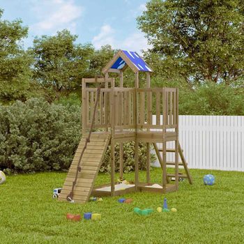 Parque Infantil | Área De Juegos De Exterior Madera De Pino Impregnada Cfw782875