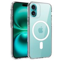 cool funda magnetica transparente para iphone 16 plus