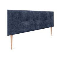 cabecero de lana natural con botones 160x105cm con patas camas 150160 - azul