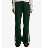 superdry para mujer w7011308a pantalon jogger ess stripe flare verde s casual algodon