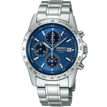 RELOJ cronógrafo hombre Seiko Spirit SBTQ071 JDM 38.5MM Limited model 100M WR correa de acero