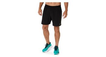 Pantalon corto asics road 7in negro hombre