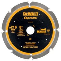 dewalt dt1473-qz - hojas para sierra circular multi-material 216mm 8t