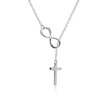 Cruz infinita de plata 925