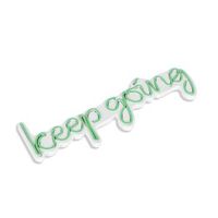 iluminacion led decorativa de plastico keep going verde 535x185x2 cm