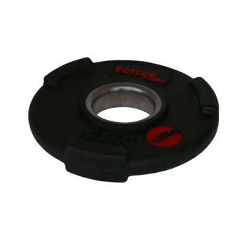 Disco Olimpico Softee Uretano - 5kg - Color Negro