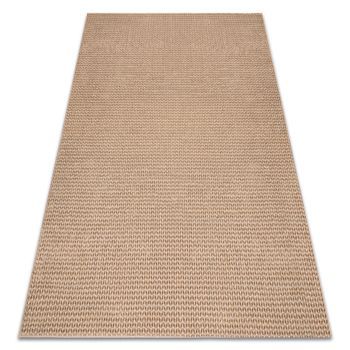 Alfombra Aura E9787 Beige - Espina De Pescado, Chevron Estructural, Mo 120x170 Cm