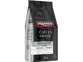 Café en grano - Oquendo Espresso Natural, Tueste italiano, 500 gr