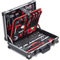 caja de herramientas de 131 piezas - aluminio meister