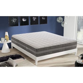 Colchón 150x200 De Viscogel En Espuma Viscoelástico Altura 22cm Y 3 Capas Diferentes