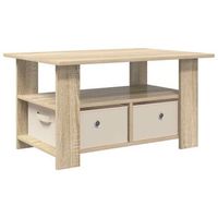 mesa de cafe roble sonoma 77 x 55 x 42 cm madera de ingenieria vidaxl