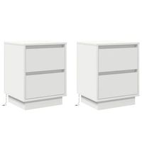pack 2 uds mesita de noche  armario de noche  mesa de noche 39 x 345 x 50 cm madera de ingenieria