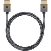 cable hdmi goobay 75757 1 m ultra high speed 48 gbits 8k 60 hz gris