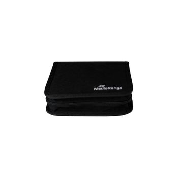 Funda Cartera MediaRange BOX50 para 24 Discos Negro Nylon