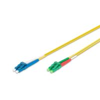 cable de fibra optica digitus 2 m lc apc a lc pc modo unico os2