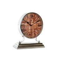 reloj sobremesa aluminio 30x95x33 niquelado